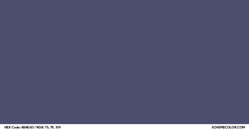 #4B4E6D Hex Color Code - SchemeColor.com