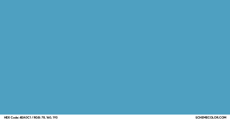 See Blue Color Code #4EA0C1 Hex Color Code - SchemeColor.com