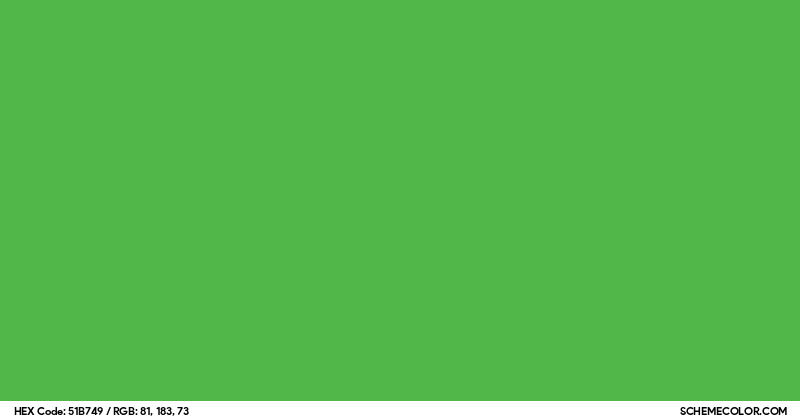 51B749 Hex Color Code - SchemeColor.com