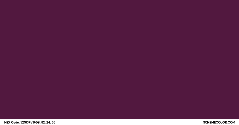 #52183F Hex Color Code - SchemeColor.com