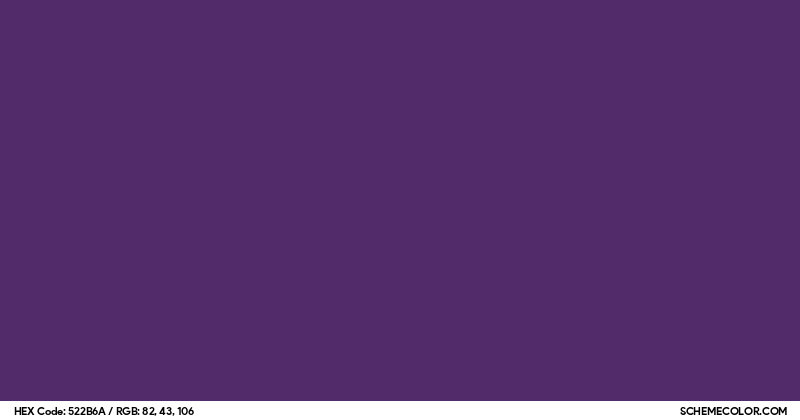 #522B6A Hex Color Code - SchemeColor.com