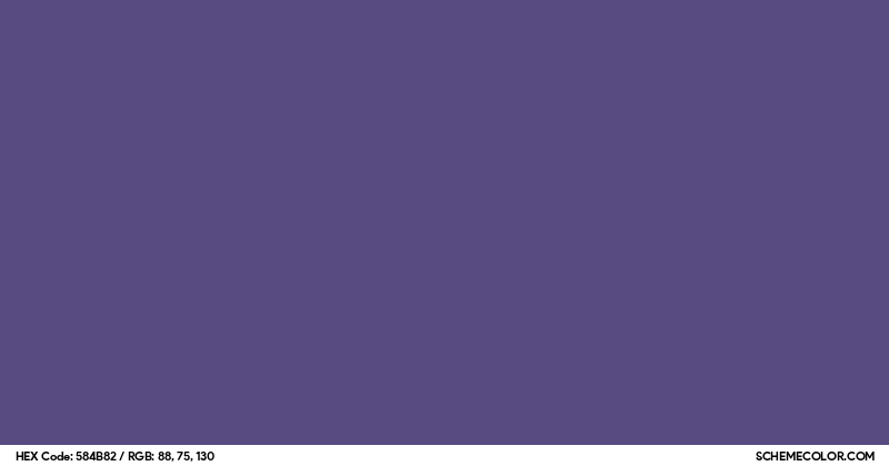 #584B82 Hex Color Code - SchemeColor.com