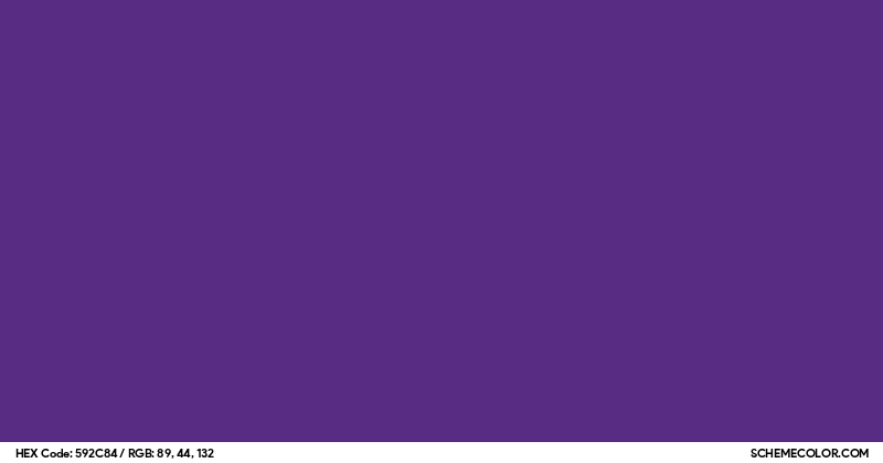 #592C84 Hex Color Code - SchemeColor.com