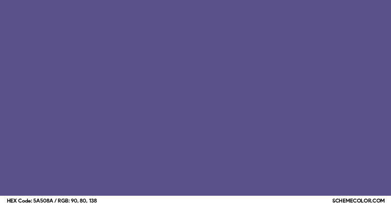 #5A508A Hex Color Code - SchemeColor.com