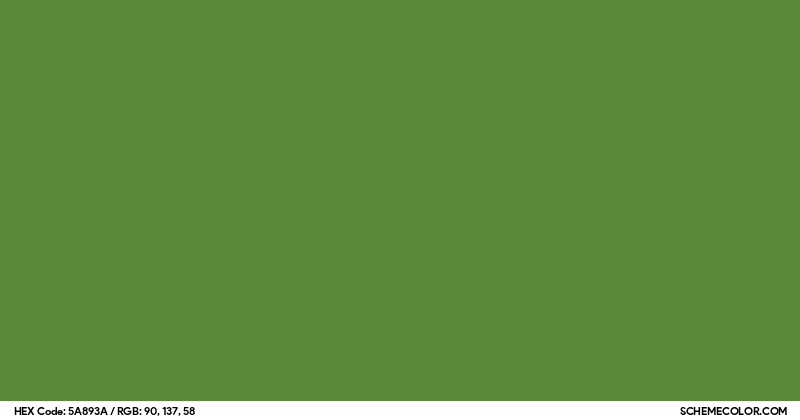 #5A893A Hex Color Code - SchemeColor.com