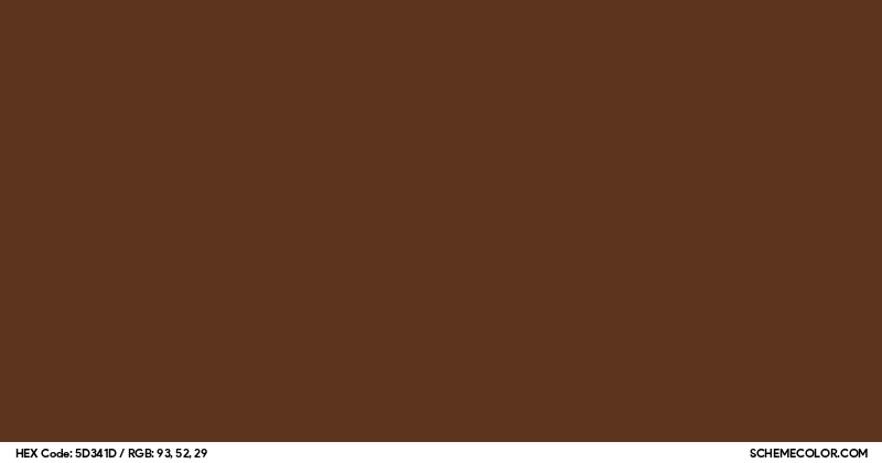 #5D341D Hex Color Code - SchemeColor.com