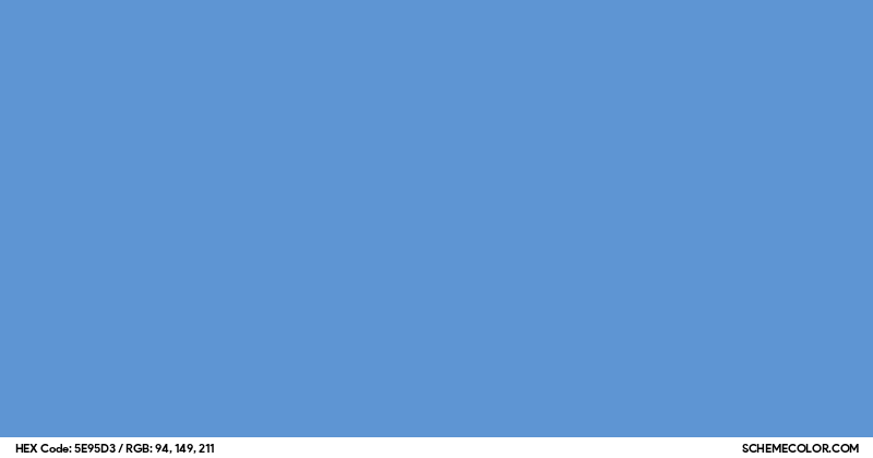 #5E95D3 Hex Color Code - SchemeColor.com