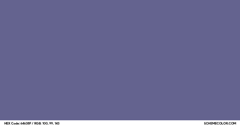 #64638F Hex Color Code - SchemeColor.com