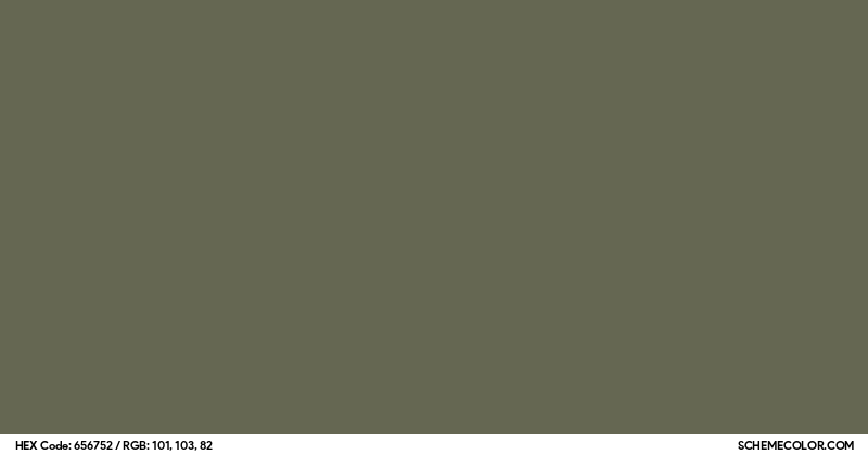 #656752 Hex Color Code - SchemeColor.com