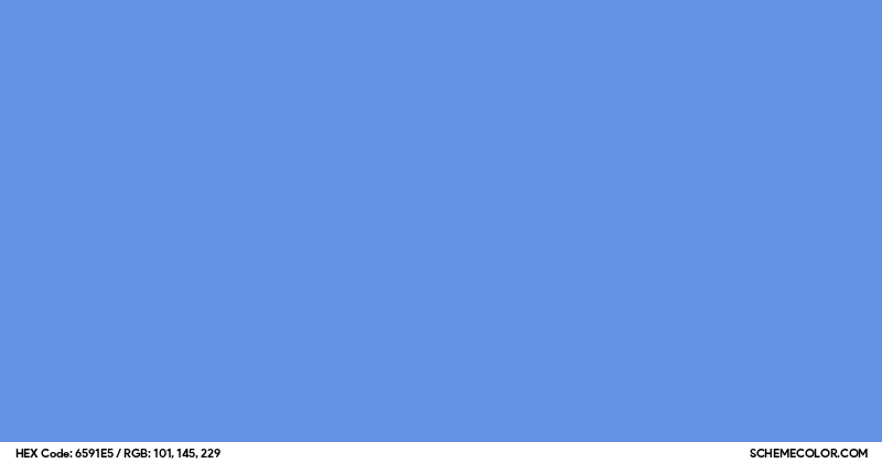 #6591E5 Hex Color Code - SchemeColor.com