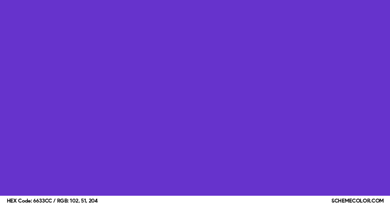 #6633CC Hex Color Code - SchemeColor.com