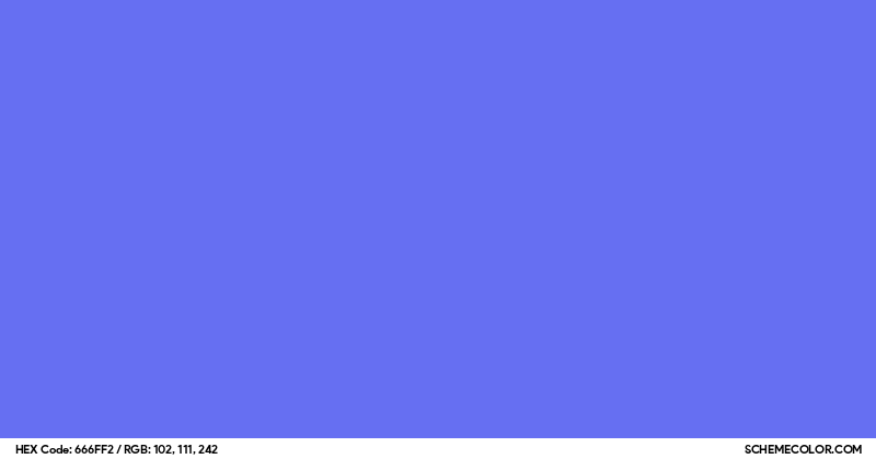 Image of #666FF2 color code