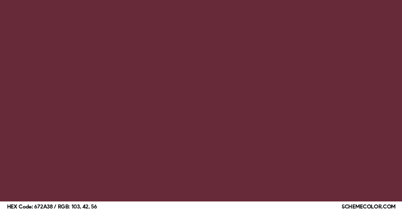 Code 672 Colour #672A38 Hex Color Code - SchemeColor.com