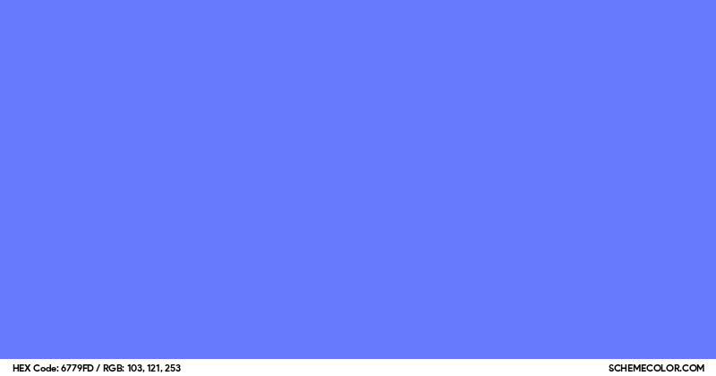 #6779FD Hex Color Code - SchemeColor.com