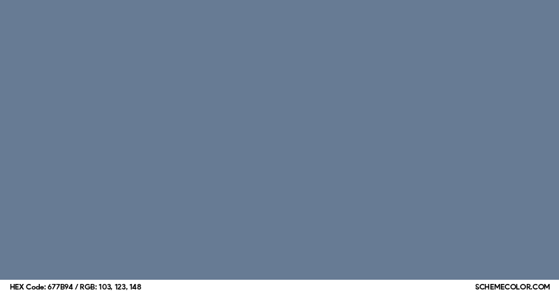 #677B94 Hex Color Code - SchemeColor.com