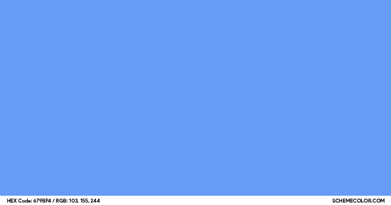 #679BF4 Hex Color Code - SchemeColor.com