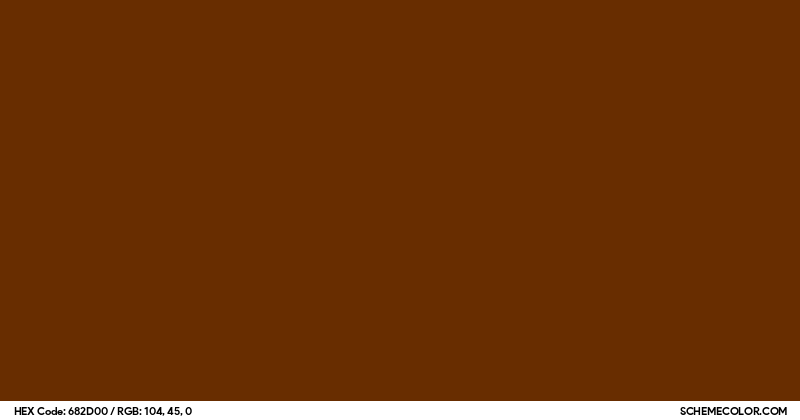 Image of #682D00 color code