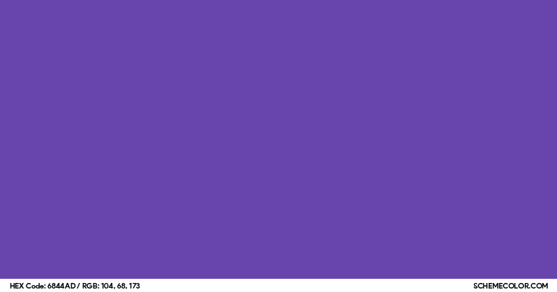 #6844AD Hex Color Code - SchemeColor.com