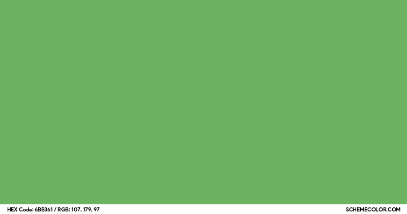 Color 361 #6BB361 Hex Color Code - SchemeColor.com