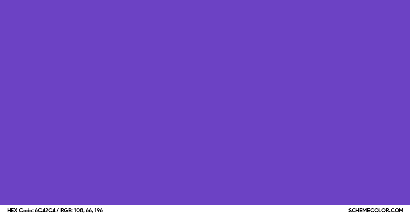 #6C42C4 Hex Color Code - SchemeColor.com