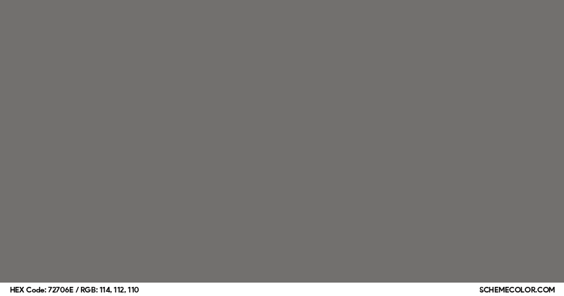 Burnt Titanium Color Code #72706E Hex Color Code - SchemeColor.com