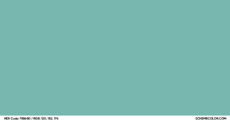 #78B6B0 Hex Color Code - SchemeColor.com