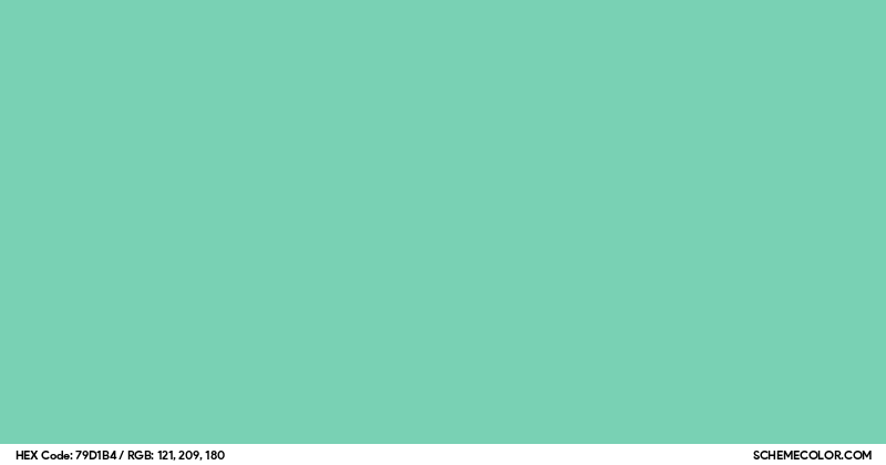 #79D1B4 Hex Color Code - SchemeColor.com