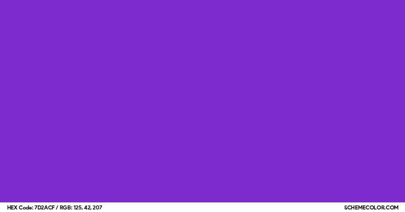 #7D2ACF Hex Color Code - SchemeColor.com