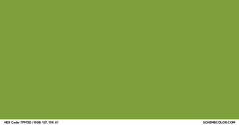 Image of #7F9F3D color code