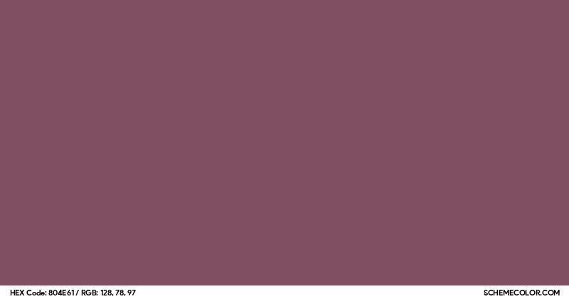 #804E61 Hex Color Code - SchemeColor.com