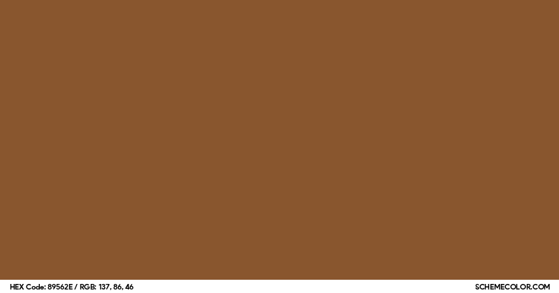 #89562E Hex Color Code - SchemeColor.com