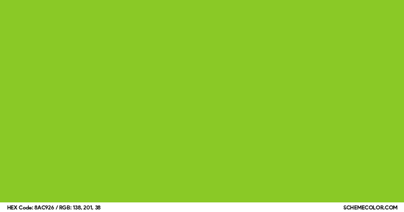 #8AC926 Hex Color Code - SchemeColor.com