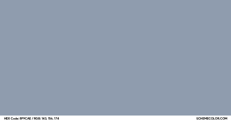 #8F9CAE Hex Color Code - SchemeColor.com