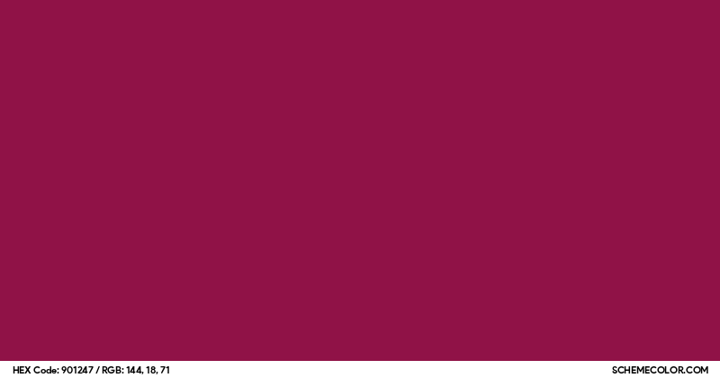 Color 90124 #901247 Hex Color Code - SchemeColor.com