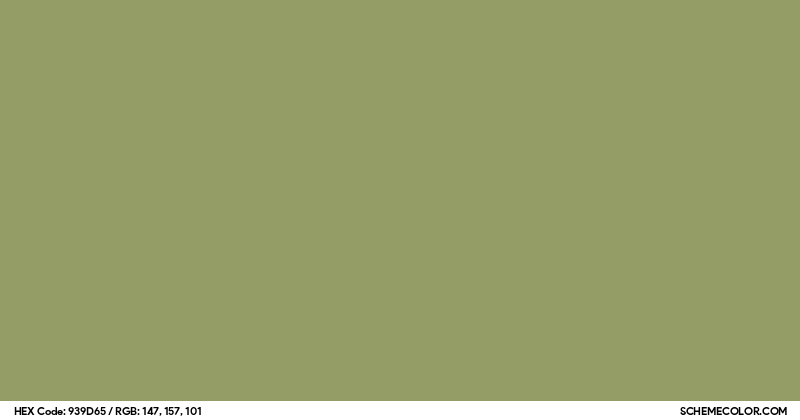 #939D65 Hex Color Code - SchemeColor.com