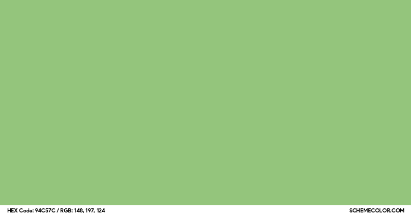 #94C57C Hex Color Code - SchemeColor.com