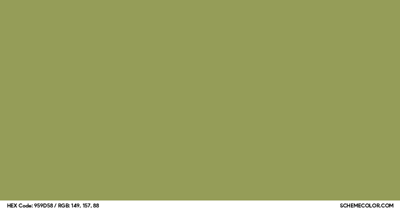 Image of #959D58 color code