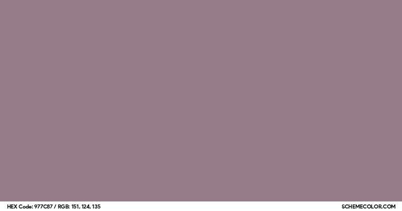 #977C87 Hex Color Code - SchemeColor.com