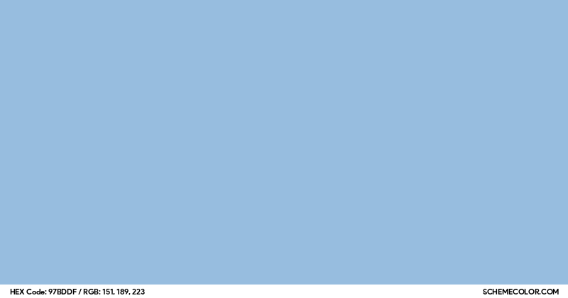 Image of #97BDDF color code