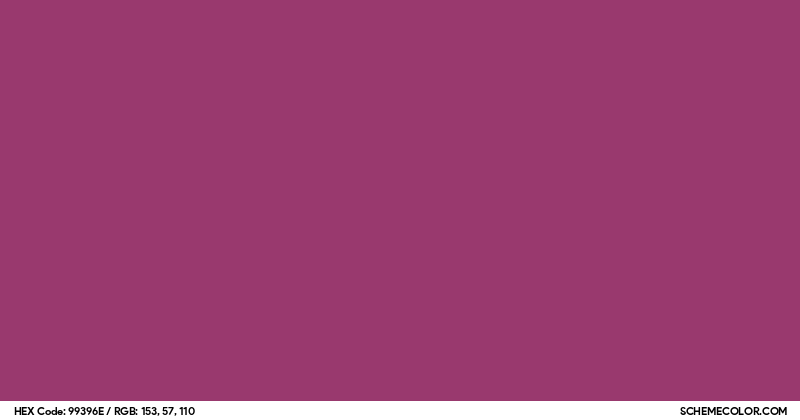 #99396E Hex Color Code - SchemeColor.com