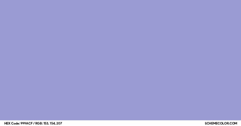 #999ACF Hex Color Code - SchemeColor.com