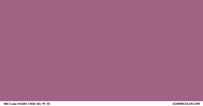 Strikemaster Color #A06383 Hex Color Code - SchemeColor.com