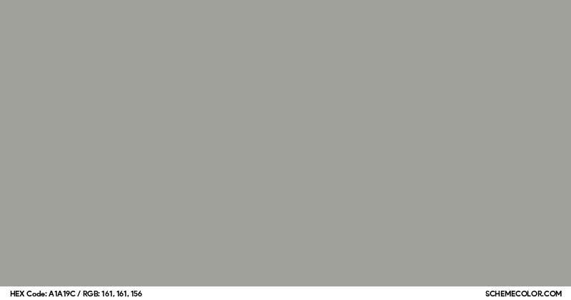 #A1A19C Hex Color Code - SchemeColor.com
