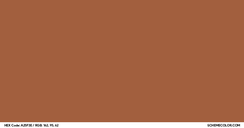 Image of #A25F3E color code