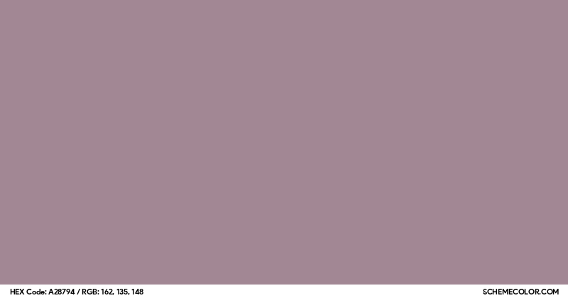 #A28794 Hex Color Code - SchemeColor.com