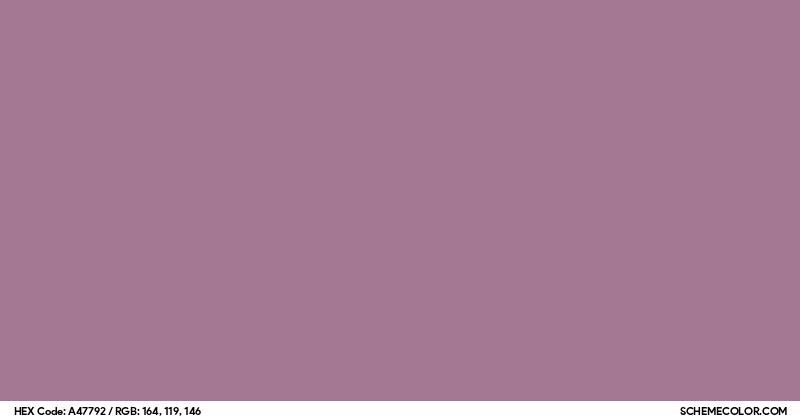 #A47792 Hex Color Code - SchemeColor.com