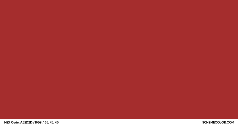 #A52D2D Hex Color Code - SchemeColor.com