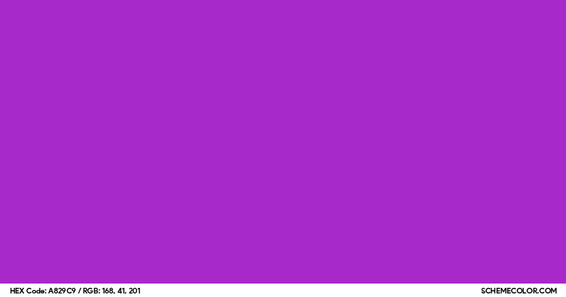 829 Color Code #A829C9 Hex Color Code - SchemeColor.com