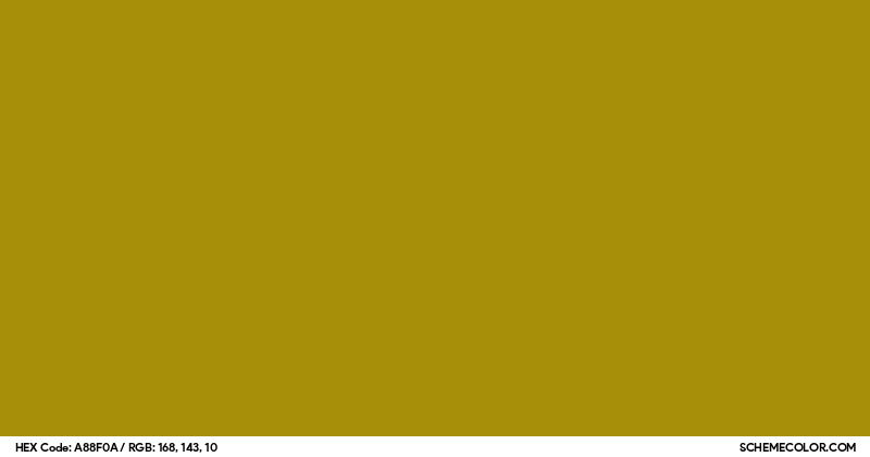 Dark Yellow Html Code #A88F0A Hex Color Code - SchemeColor.com