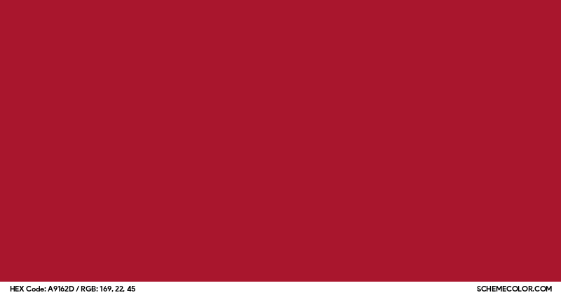 Image of #A9162D color code